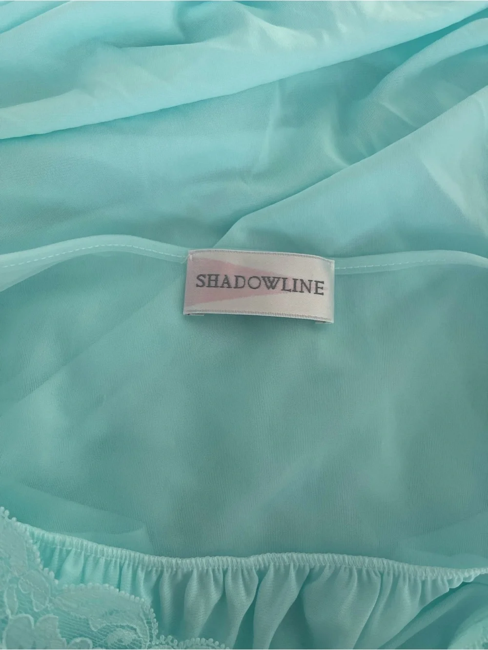 Lace-Trim Light Aqua Nightgown - Women's Sleepwear